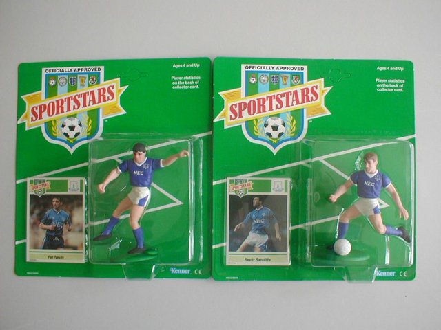 Preview of the first image of Kenner Sportstars, 4" Everton Football Figures, 2024 Deal..
