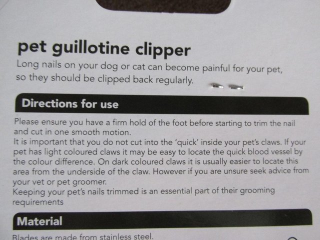Image 2 of Pet Guillotine Clippers BRAND NEW and sealed