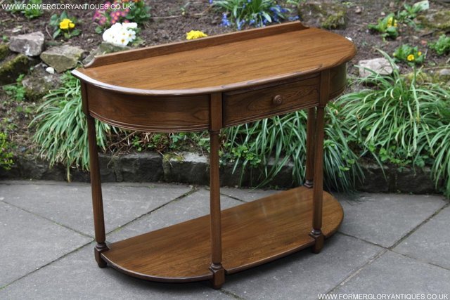 Image 4 of AN ERCOL GOLDEN DAWN HALL LAMP PHONE SIDE TABLE STAND