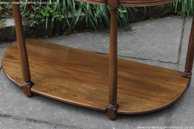 Image 13 of AN ERCOL GOLDEN DAWN HALL LAMP PHONE SIDE TABLE STAND