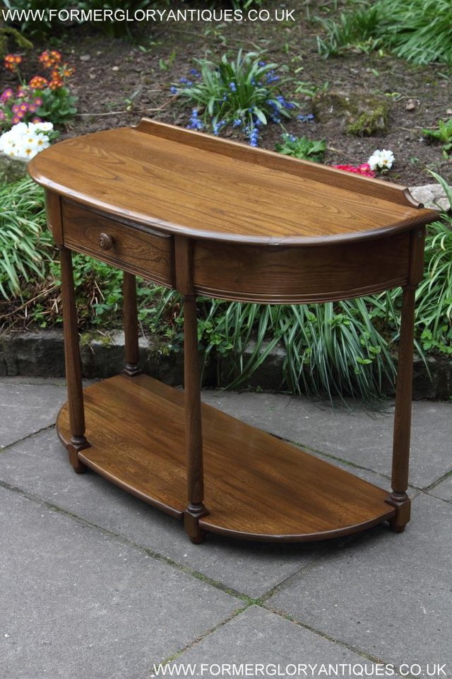 Image 16 of AN ERCOL GOLDEN DAWN HALL LAMP PHONE SIDE TABLE STAND