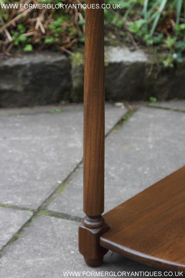 Image 27 of AN ERCOL GOLDEN DAWN HALL LAMP PHONE SIDE TABLE STAND