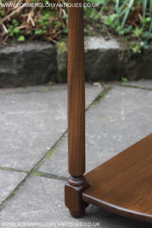 Image 44 of AN ERCOL GOLDEN DAWN HALL LAMP PHONE SIDE TABLE STAND