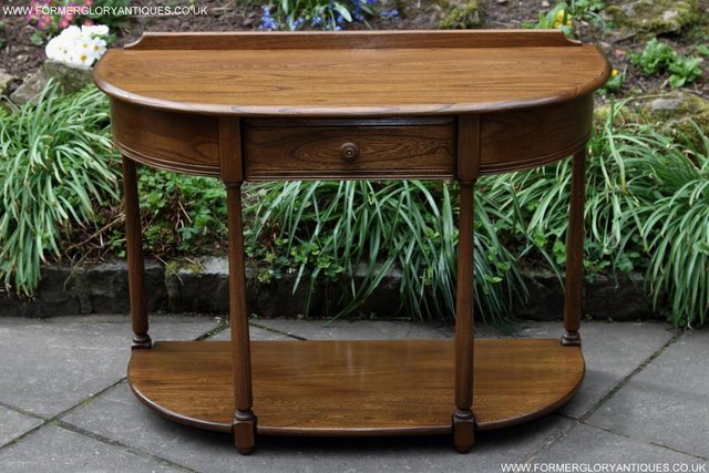 Image 49 of AN ERCOL GOLDEN DAWN HALL LAMP PHONE SIDE TABLE STAND
