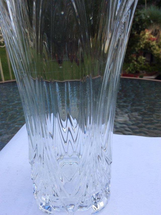 Image 2 of Cut glass flower vase
