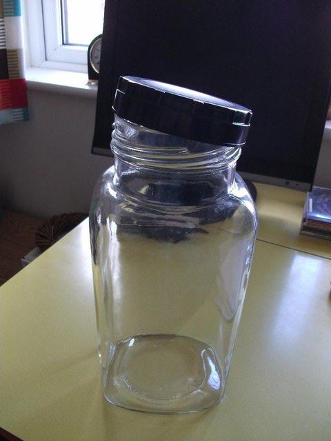 Preview of the first image of VINTAGE GLASS SWEET JAR.