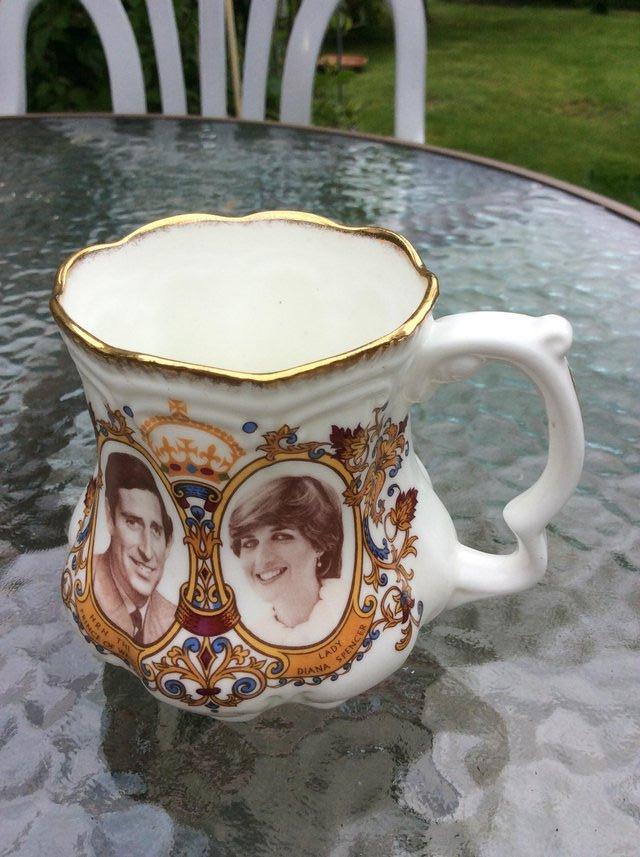 Preview of the first image of Commemorative mug Charles and Diana's wedding.