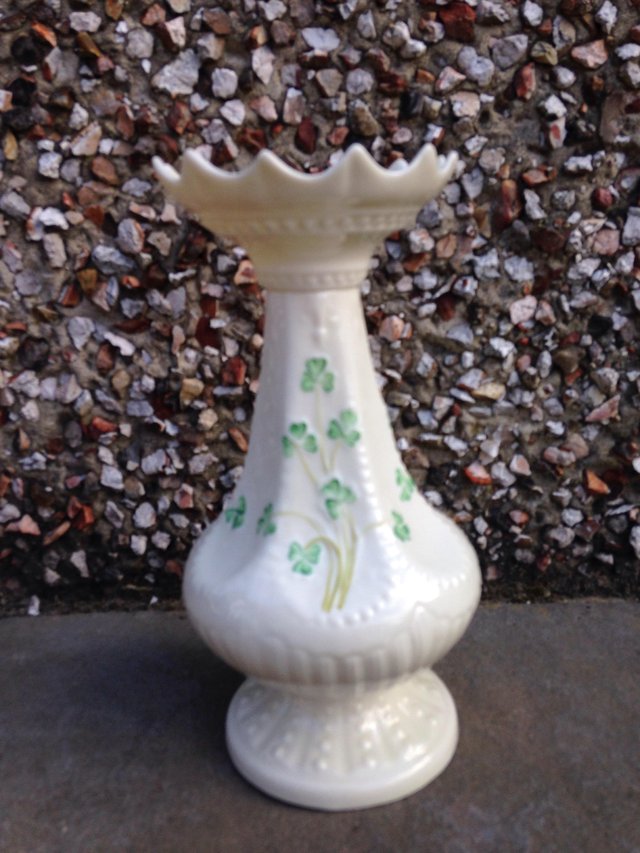 Preview of the first image of Belleek Vase Irish Porcelain.