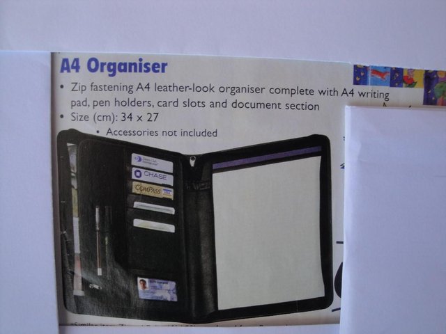 Preview of the first image of A4 Zipped Organiser - little used, as new.