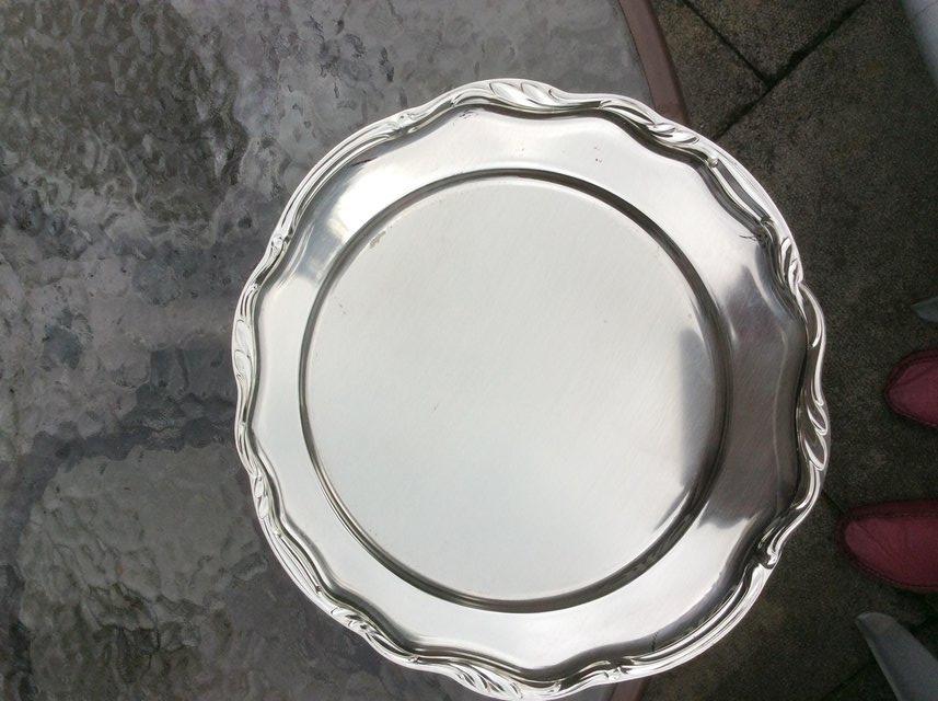 Image 2 of Silver plate tray/patter