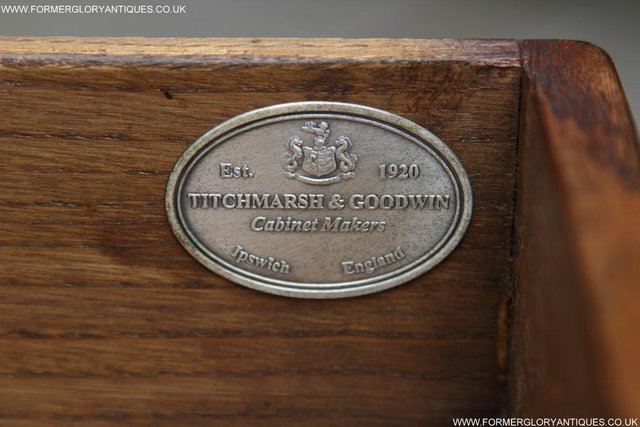 Image 7 of TITCHMARSH & GOODWIN OAK OCCASIONAL COFFEE LAMP PHONE TABLE