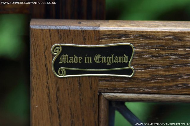 Image 6 of AN OLD CHARM JAYCEE LIGHT OAK TV STAND TABLE CORNER CABINET