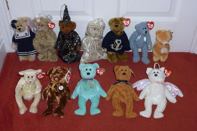 Image 2 of Various Beanie Babies including Mickey, Minnie and Pooh