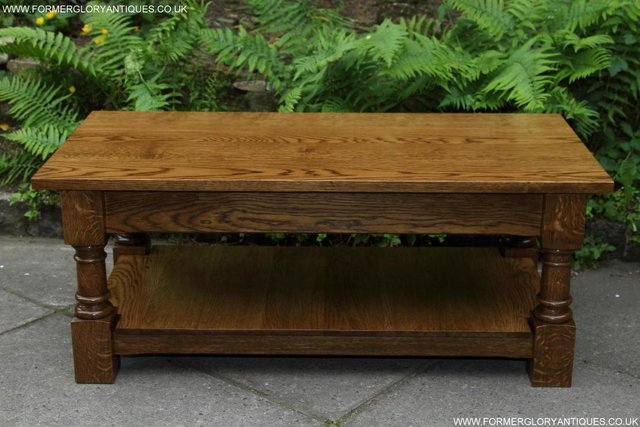 Image 17 of A TITCHMARSH GOODWIN STYLE TWO DRAWER COFFEE TABLE STAND