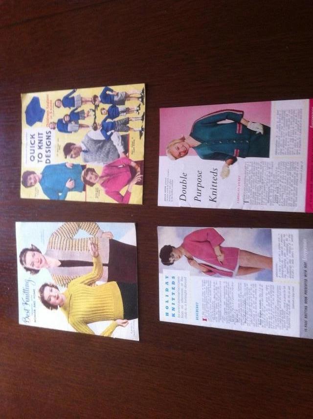 Preview of the first image of 4 vintage knitting booklets from 1950/60’s.