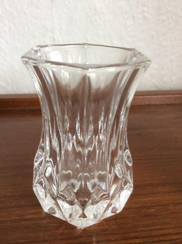 Image 2 of Two small crystal vases
