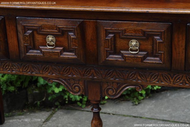 Image 21 of TITCHMARSH AND GOODWIN OAK DRESSER BASE SIDEBOARD HALL TABLE