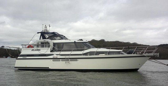 Preview of the first image of 12.5m offshore / live aboard twin screw cruiser.