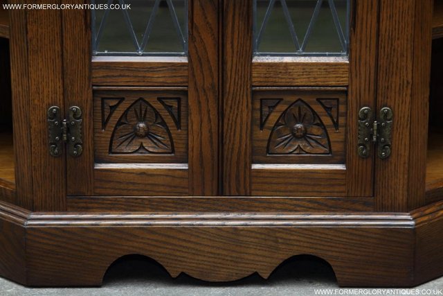 Image 5 of AN OLD CHARM LIGHT OAK HI FI DVD CD TV STAND TABLE CABINET