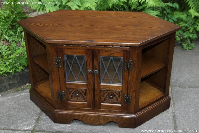 Image 30 of AN OLD CHARM LIGHT OAK HI FI DVD CD TV STAND TABLE CABINET