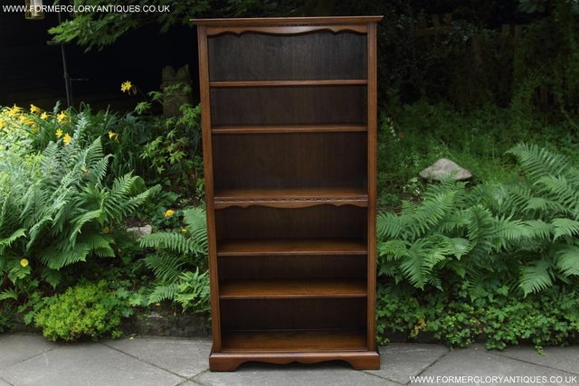 Preview of the first image of ANDRENA OLD CHARM LIGHT OAK OFFICE BOOKCASE CD DVD SHELVES.