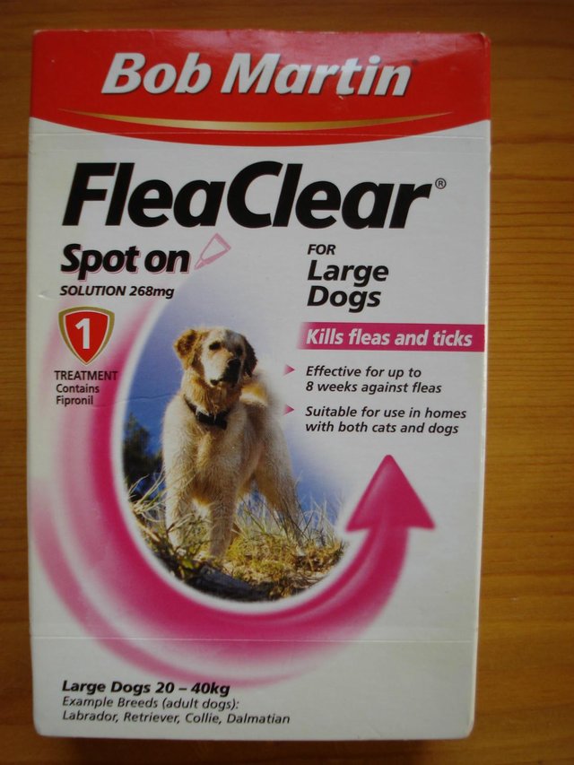 Preview of the first image of Bob Martin FleaClear Spot On for Large Dogs.