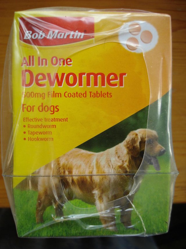 Preview of the first image of Bob Martin All In One Dewormer for Dogs 500mg.