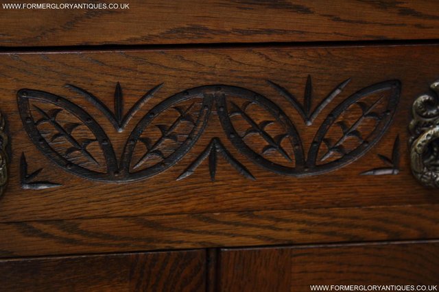 Image 14 of AN OLD CHARM CANTED CUPBOARD SIDEBOARD DRESSER BASE TV STAND
