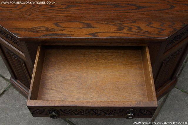 Image 20 of AN OLD CHARM CANTED CUPBOARD SIDEBOARD DRESSER BASE TV STAND
