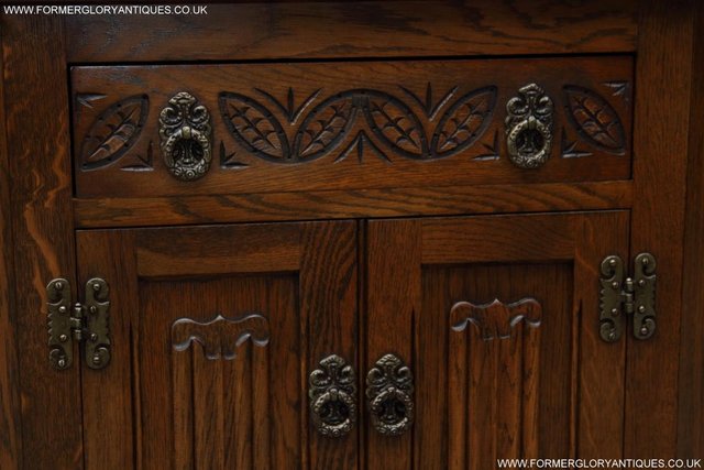 Image 25 of AN OLD CHARM CANTED CUPBOARD SIDEBOARD DRESSER BASE TV STAND