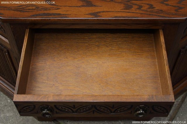 Image 38 of AN OLD CHARM CANTED CUPBOARD SIDEBOARD DRESSER BASE TV STAND