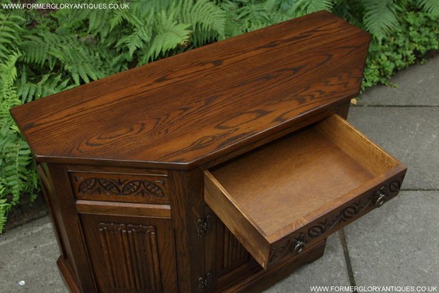Image 49 of AN OLD CHARM CANTED CUPBOARD SIDEBOARD DRESSER BASE TV STAND