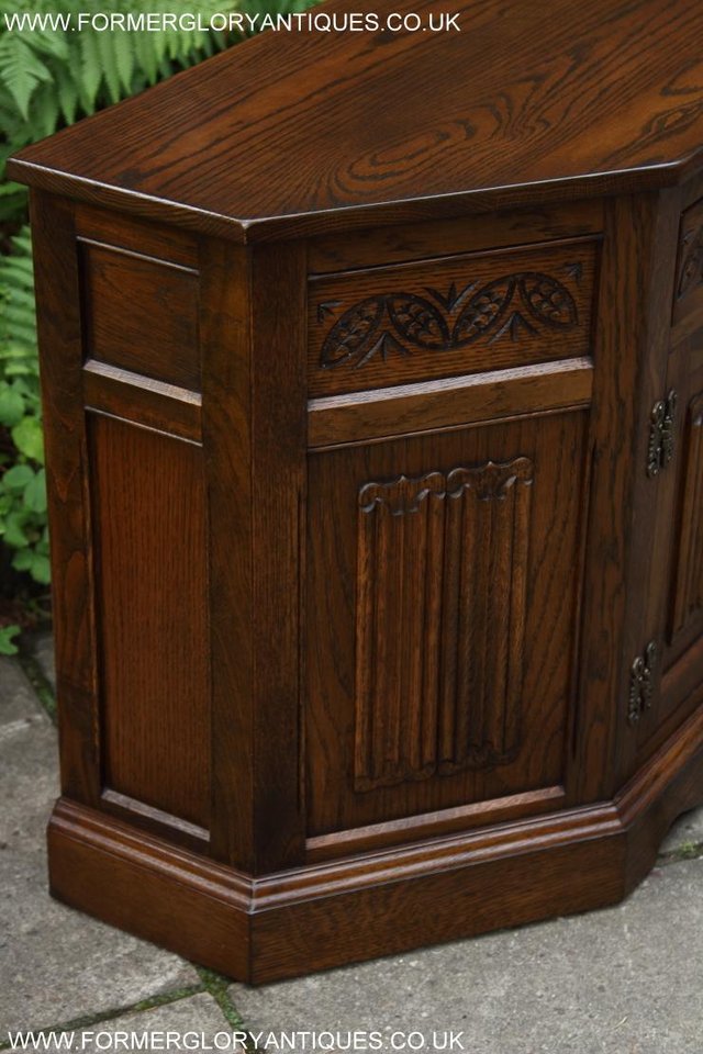 Image 50 of AN OLD CHARM CANTED CUPBOARD SIDEBOARD DRESSER BASE TV STAND