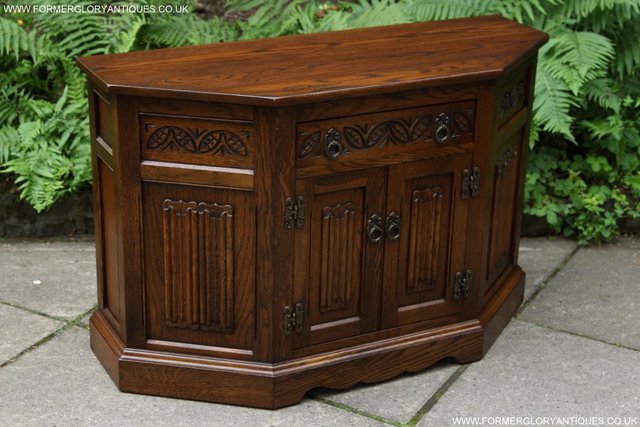 Image 55 of AN OLD CHARM CANTED CUPBOARD SIDEBOARD DRESSER BASE TV STAND