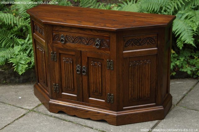Image 56 of AN OLD CHARM CANTED CUPBOARD SIDEBOARD DRESSER BASE TV STAND