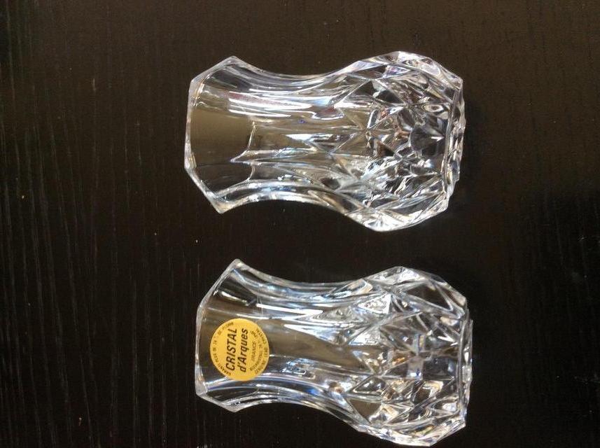 Preview of the first image of 2 Small crystal vases.