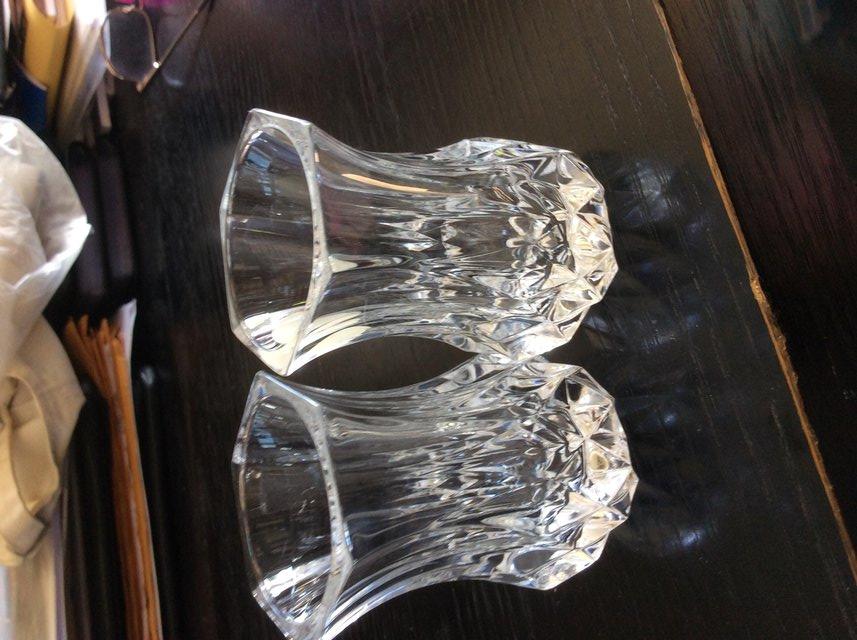 Image 2 of 2 Small crystal vases