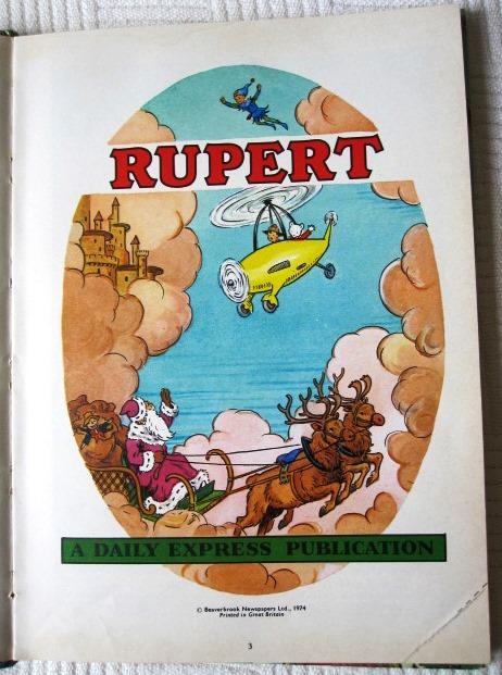 Preview of the first image of Daily Express Rupert Bear Annual  -  1974.