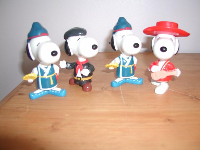Preview of the first image of Snoopy collectable figures- price is for all.