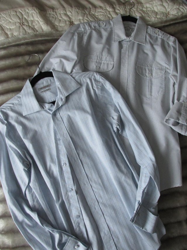Preview of the first image of PRIMARK LONG SLEEVED SHIRTS X2 - EXCELLENT QUALITY AND DETAI.
