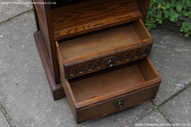 Image 22 of OLD CHARM LIGHT OAK BEDSIDE CABINETS TABLES CUPBOARD DRAWERS