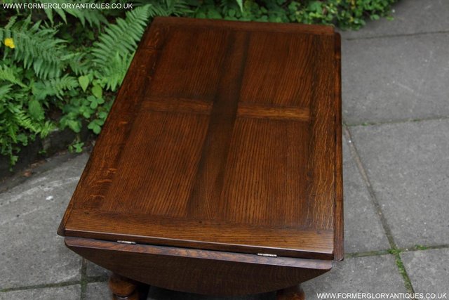Image 17 of TITCHMARSH & GOODWIN OAK BUTLERS COFFEE TABLE BOOK MAG STAND