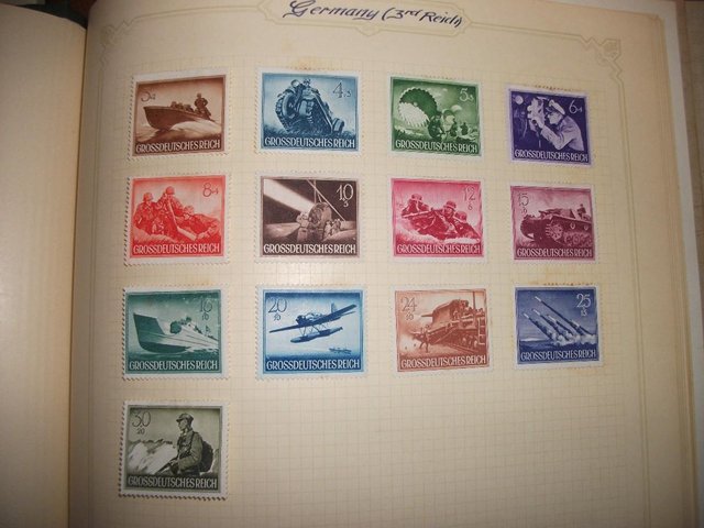Preview of the first image of Germany 3rd Reich1944 Battle scenes stamps full set.