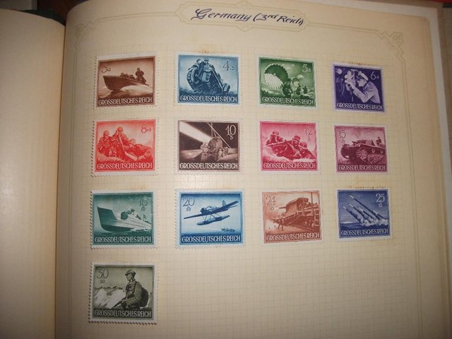 Image 2 of Germany 3rd Reich1944 Battle scenes stamps full set