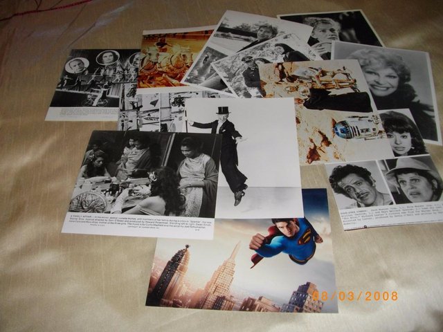 Preview of the first image of 12 MOVIE STILLS MAINLY 10x8 SUPERMAN ASTAIRE STAR WARS ETC.