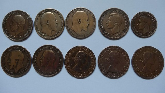 Preview of the first image of Collection of British Pennies 1900+.