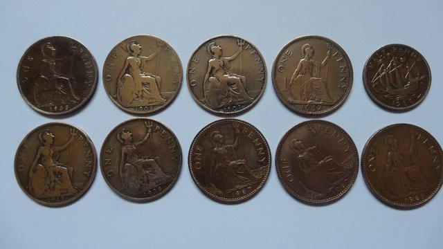 Image 2 of Collection of British Pennies 1900+