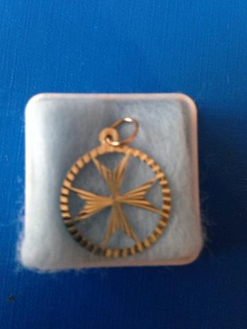 Preview of the first image of New gold plated Maltese cross pendant.