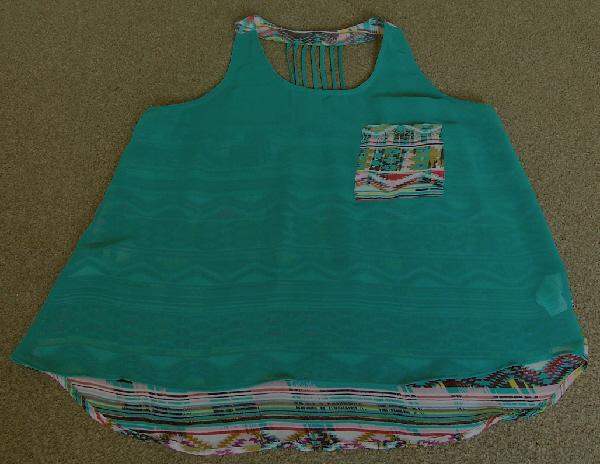 Preview of the first image of Gorgeous Ladies Sheer Vest Top By Atmosphere - Sz 16   B19.