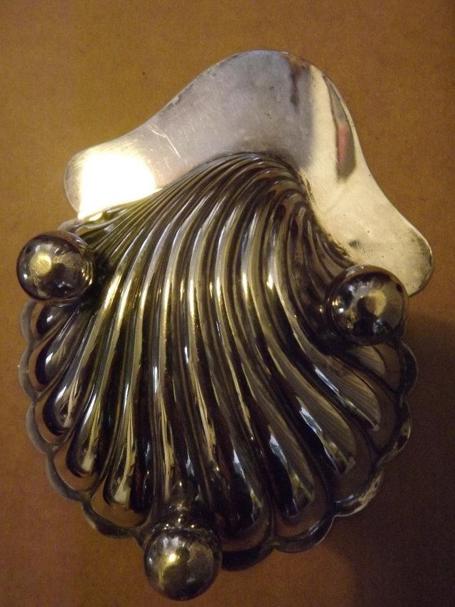 Image 2 of Silver plated shell dish